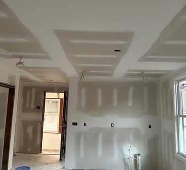 Drywall installation and interior renovation by Renjay Remodeling, CT