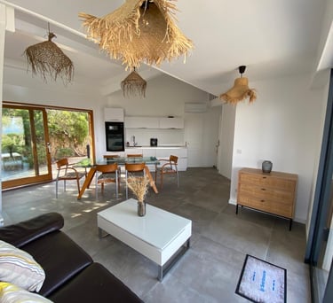 Salon, table basse, tv