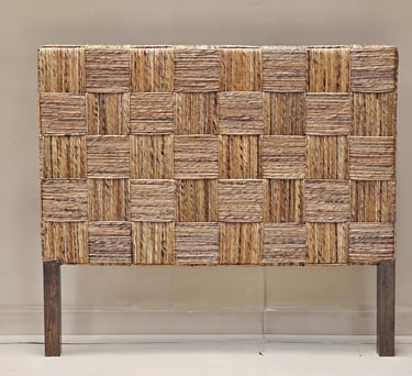 Headboard banana fiber weave in block pattern best seller item by Primuss Furniture
