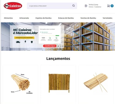 a website page with a bunch of items on it
