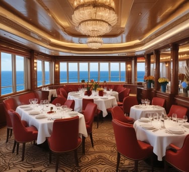 Elegant bedroom with floor-to-ceiling windows framing a serene beach view and plush king-size bed.