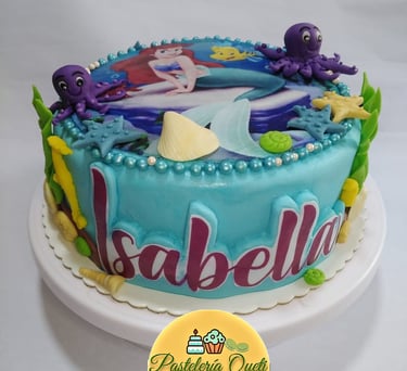 pasteleria queti torta personalizada sirenita niña lima peru