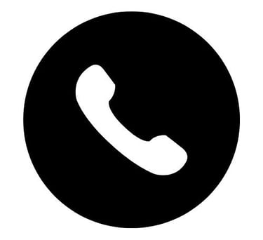 black and white phone icon