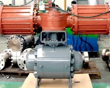 MMV Metal Seat Trunnion Side Entry Ball Valve Manufacturer in China
