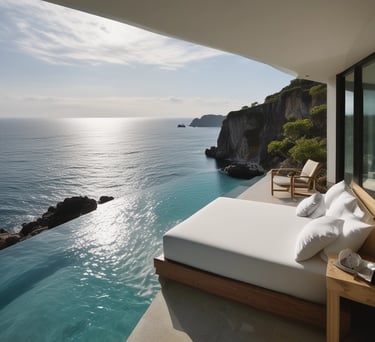 Bathroom in deluxe room with modern fixtures and clean design.