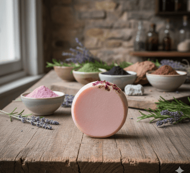 jabon de arcilla rosa