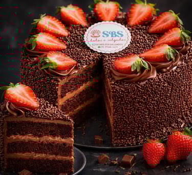 Brigadeiro com Morango