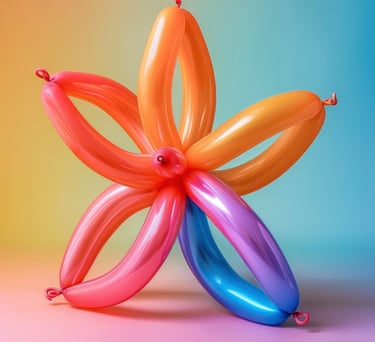 Balloon figures for children's parties in Greenville