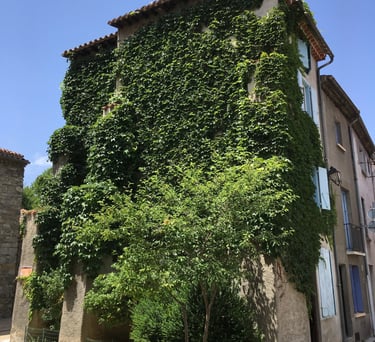 Holiday rental exterior in Quillan Aude Valley street view