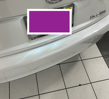 White Lexus IS with the PPF removed