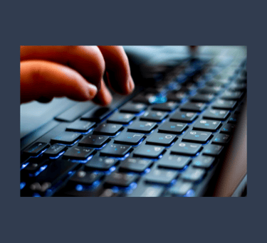 Keyboard typing for graphic design project