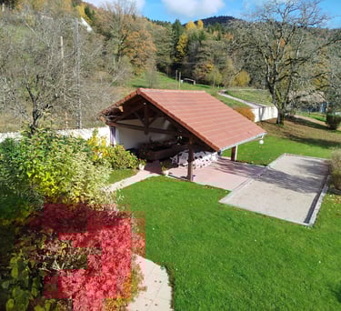 Vue sur le jardin depuis chambre 3