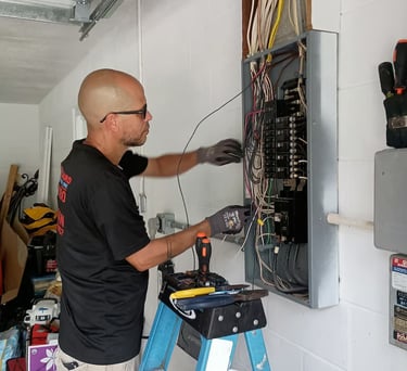 Level 2 EV charger installation – home garage