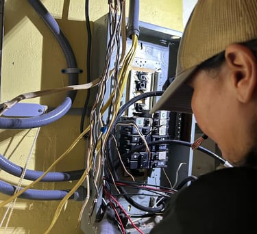 Electrical panel replacement – code compliant work