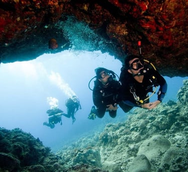 diving
