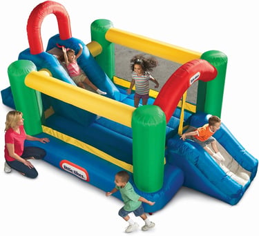 Little Tikes Jump and Double Slide Bouncer, 168.00 L x 108.00 W x 84.00 H Inches