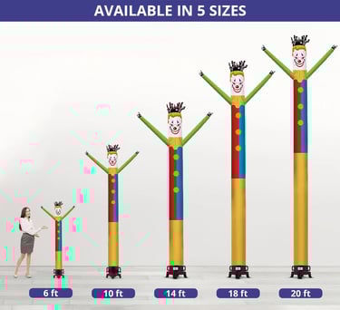 multiple size inflatables