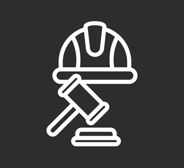 Casco de constructor y mazo