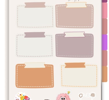 Figuras Stikers Caderno Digital Miss psi