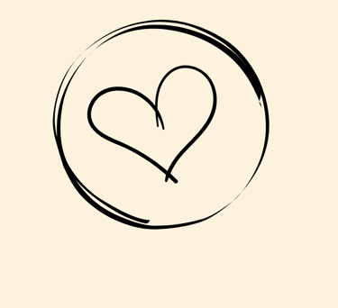 a heart shaped heart in a circle