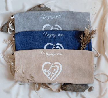 Tote bag 2 en 1 sac en toile recyclée AnNour se porte sur l'épaule ou sur le dos