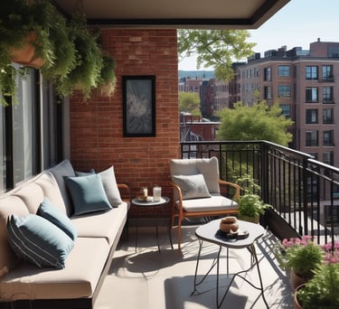 A serene lounge area with plush seating and ambient lighting creating a peaceful atmosphere.