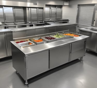 a stainless steel refrigerator with a large open door