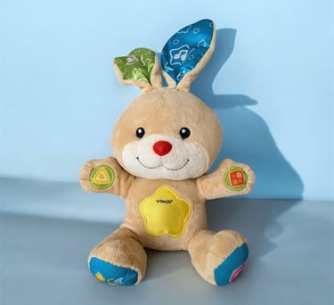 Peluche interactive vtech lapin qui fait de la musique