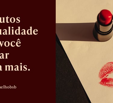 batom vermelho @nemachadodesign identidade visual marca branding maquiagem cartão de visita social m