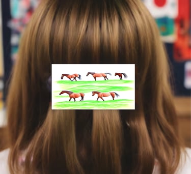 Billboard Barrettes make great gifts for little girls who love to draw