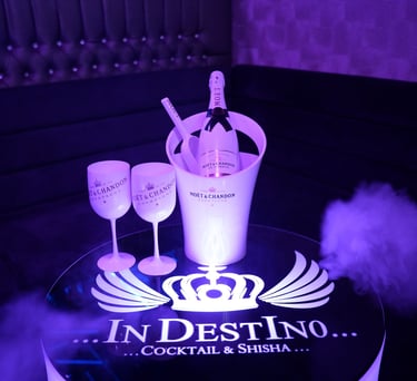 logo and champagne photograph
