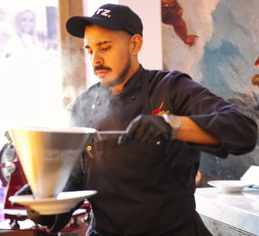 business branding photo with man working