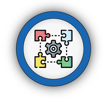 Icon of a custom STEM kit with parts designed to align with a school's official curriculum.