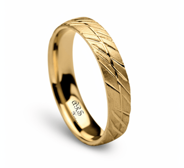 Alianza oro ARS Xoias modelo Huellas