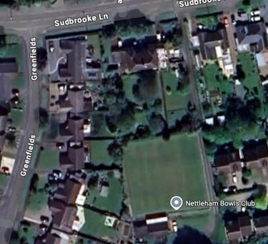 Nettleham Bowls Club from above
