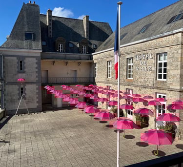 parapluies Rose Dinan