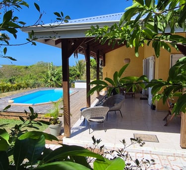 vue depuis le jardin de la villa jolan