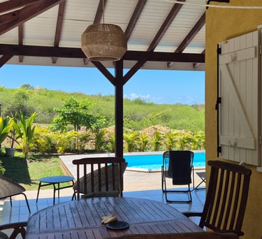 vue depuis la terrasse de la villa jolan