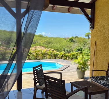 vue depuis la terrasse de la villa jolan