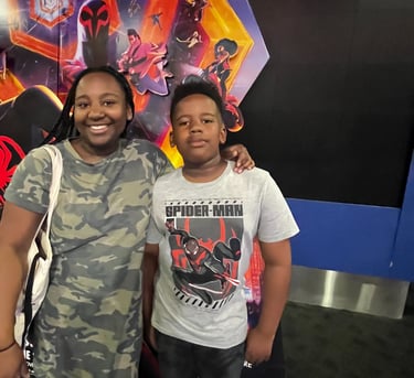 Dash and I at Spider-Verse 