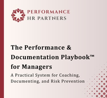Performance & Documentation Playbook for Managers