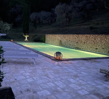 Swimming pool to relax in on italy gay retreat