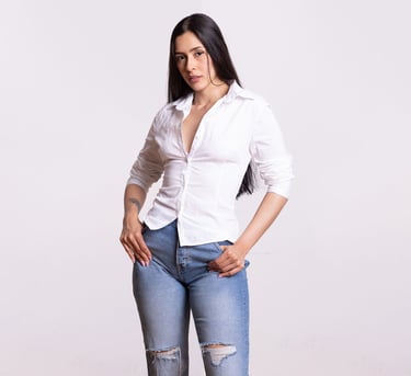 Polas para Abie, para la presentar a la agencia de modelos Sara studio