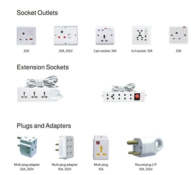 Aero 2000 sockets and plugs - Bush Pakistan