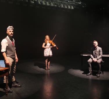 concert littéraire théâtre violon piano