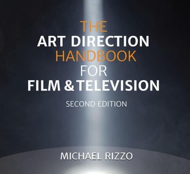 a book cover of the art direction and direction of the film