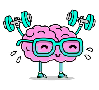 Brain working hard