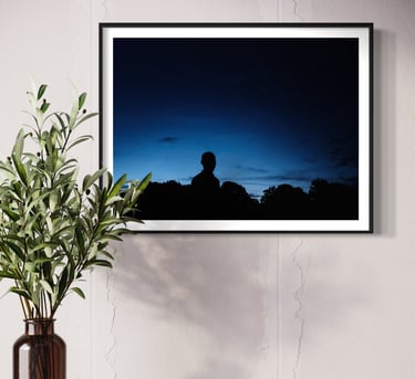 cadre silhouette street photo majuscule