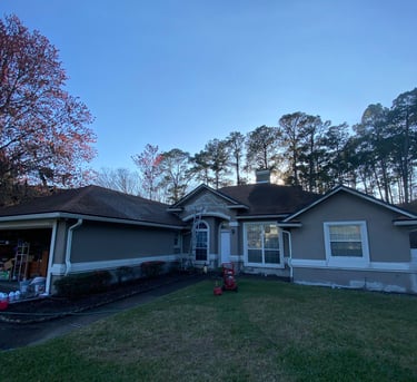 before exterior painting Jacksonville FL
