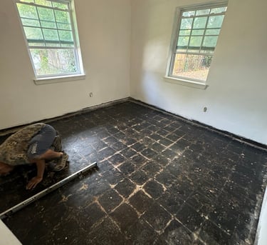 before LVP flooring Home Layers Design Jacksonville